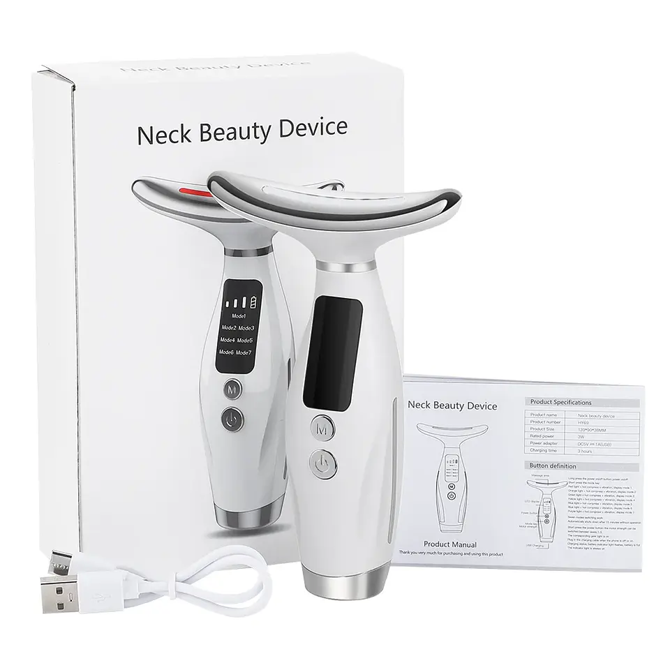 Appareil de Beauté Cou & Visage – Vibration 7 Modes 2