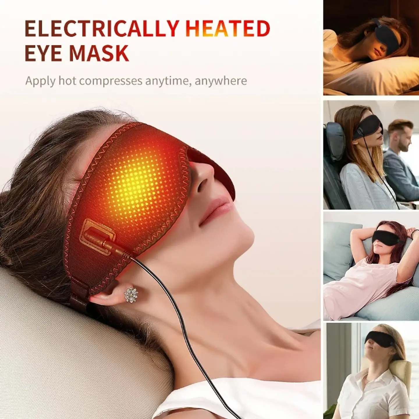 Masque Chauffant pour les Yeux – 3 Niveaux 13