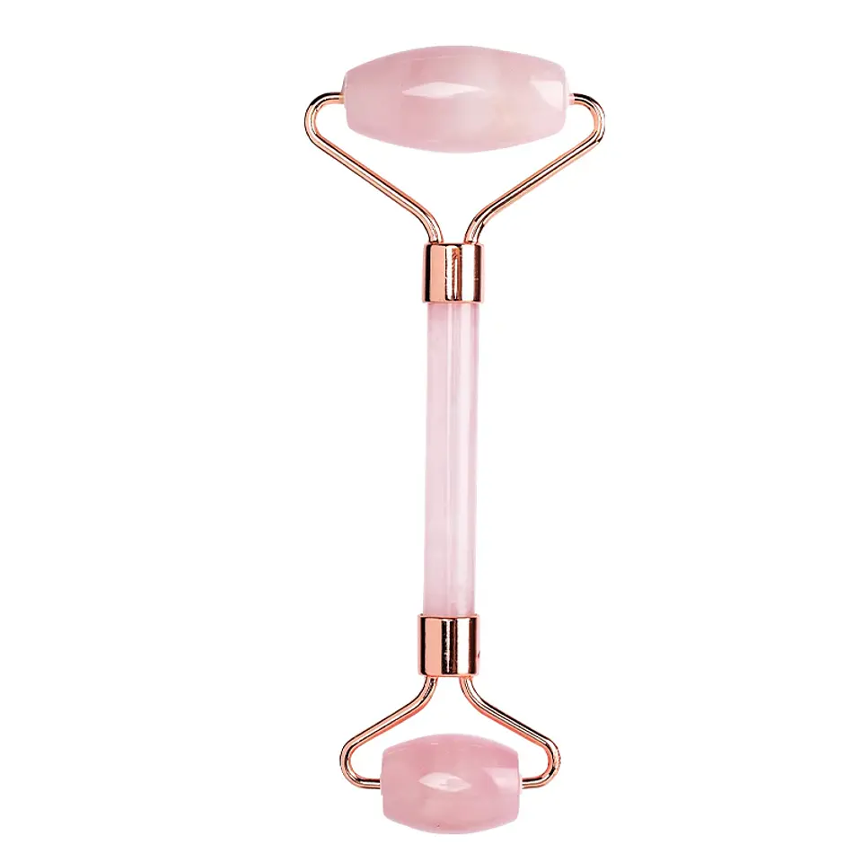 Rouleau Gua Sha Quartz Rose – Soin Visage Naturel 14