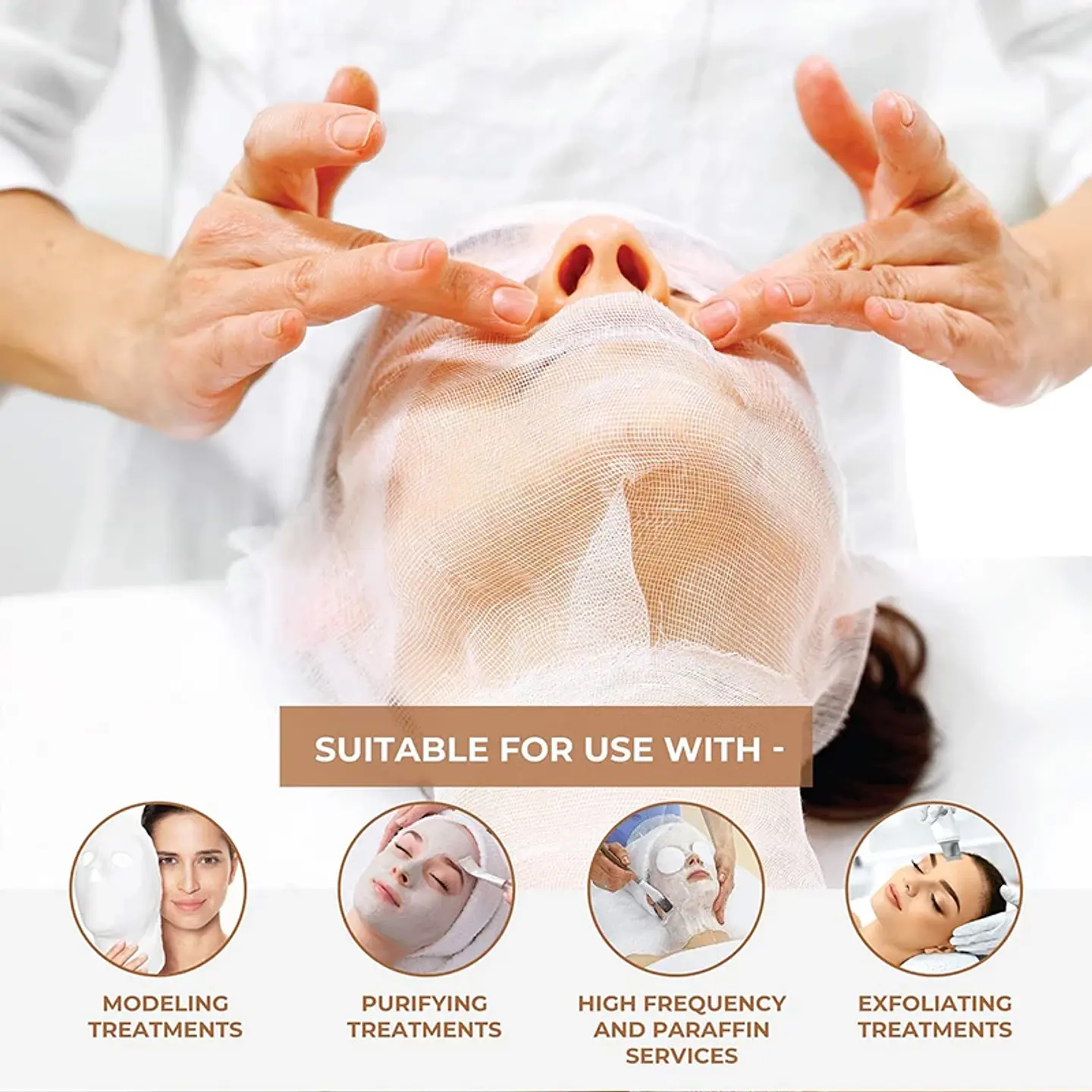 Masque Facial en Gaze de Coton Pur – Jetable 5