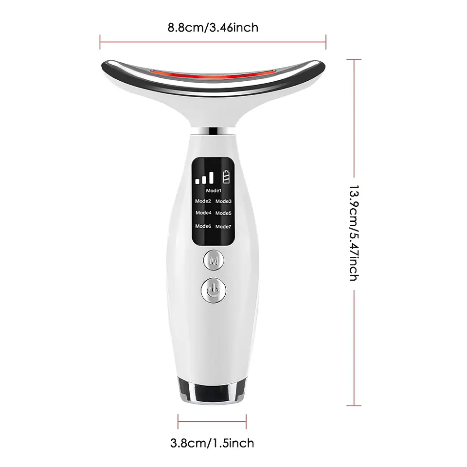 Appareil de Beauté Cou & Visage – Vibration 7 Modes 9
