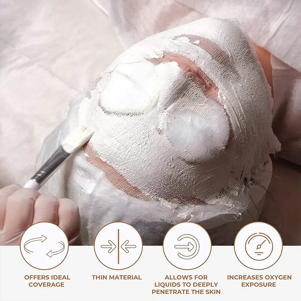 Masque Facial en Gaze de Coton Pur – Jetable 8