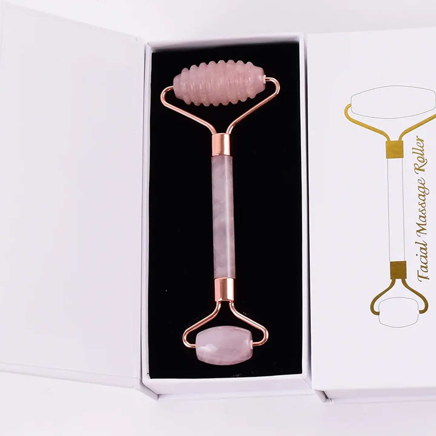 Rouleau Gua Sha Quartz Rose – Soin Visage Naturel 18