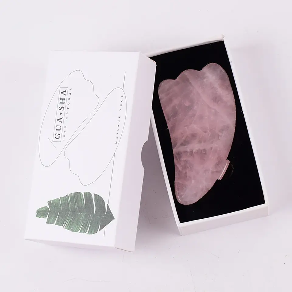 Rouleau Gua Sha Quartz Rose – Soin Visage Naturel 26