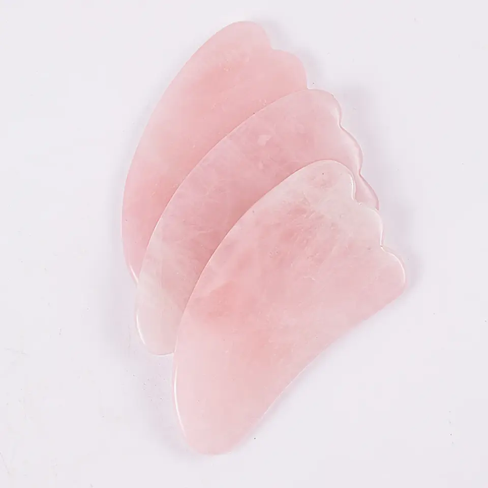 Rouleau Gua Sha Quartz Rose – Soin Visage Naturel 27