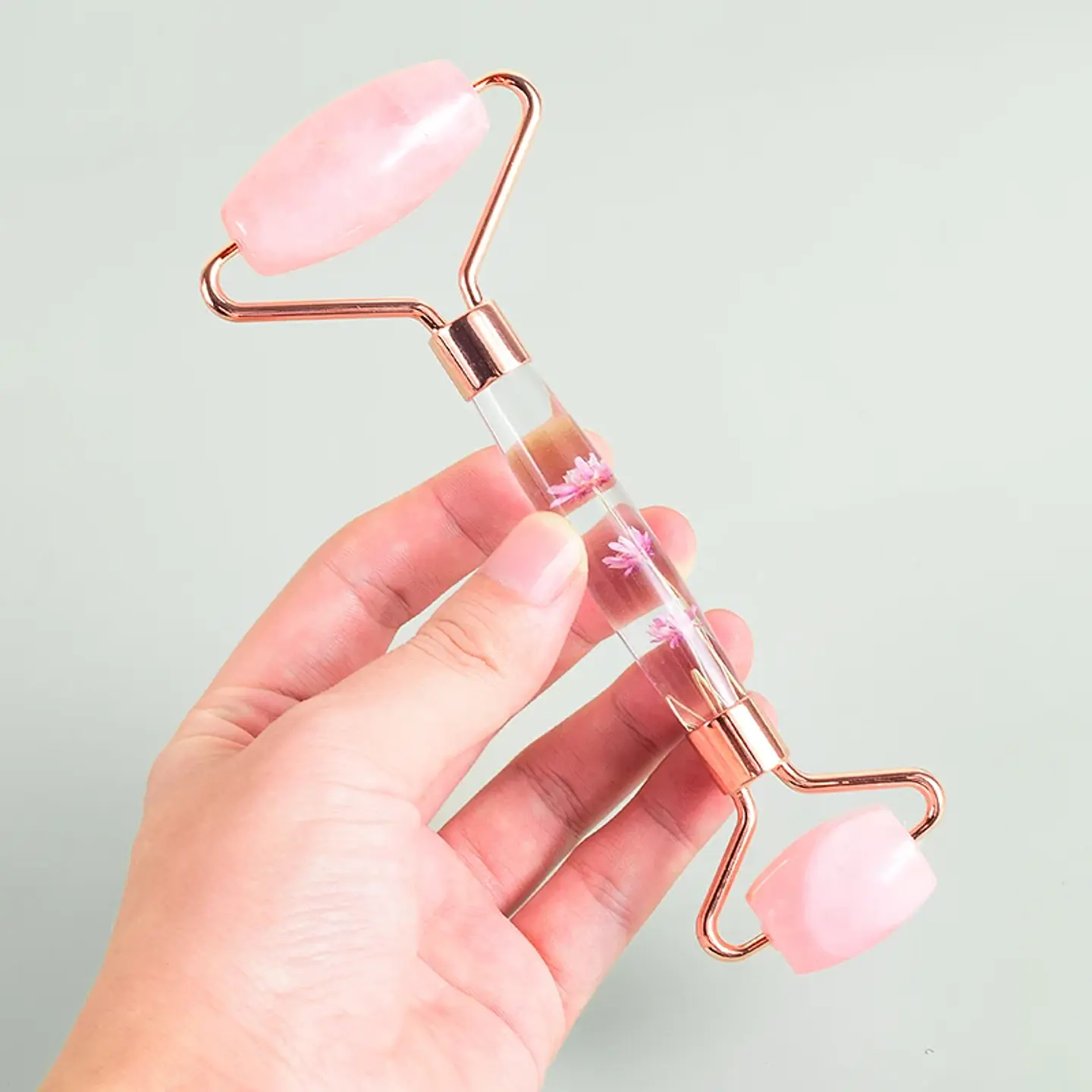 Set Masseur Facial – Rouleau & Gua Sha Pierre Naturelle 3