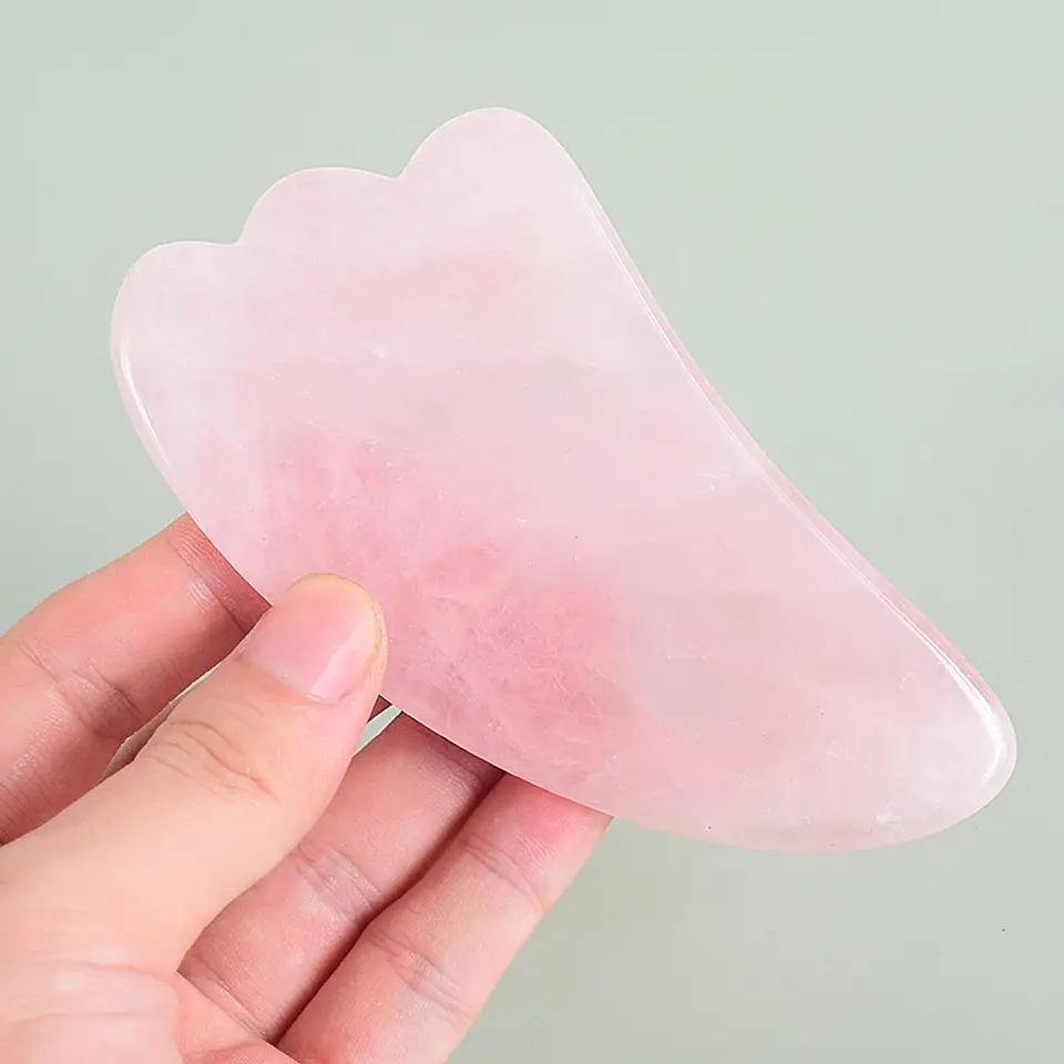 Set Masseur Facial – Rouleau & Gua Sha Pierre Naturelle 23