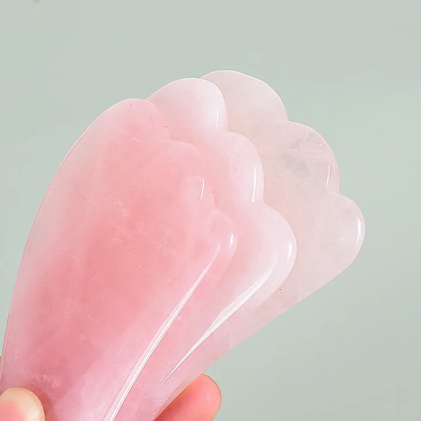 Set Masseur Facial – Rouleau & Gua Sha Pierre Naturelle 24