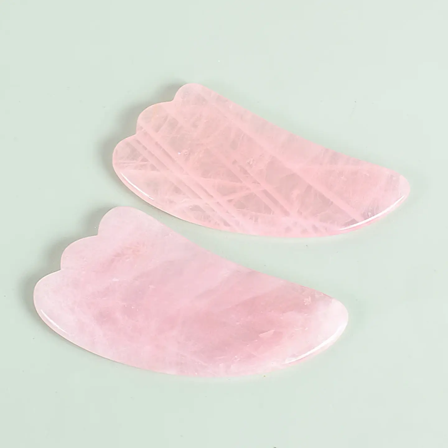 Set Masseur Facial – Rouleau & Gua Sha Pierre Naturelle 25