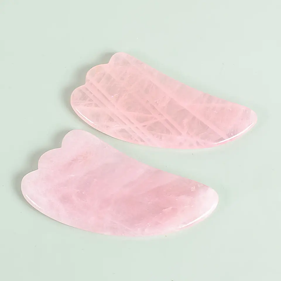 Set Masseur Facial – Rouleau & Gua Sha Pierre Naturelle 25