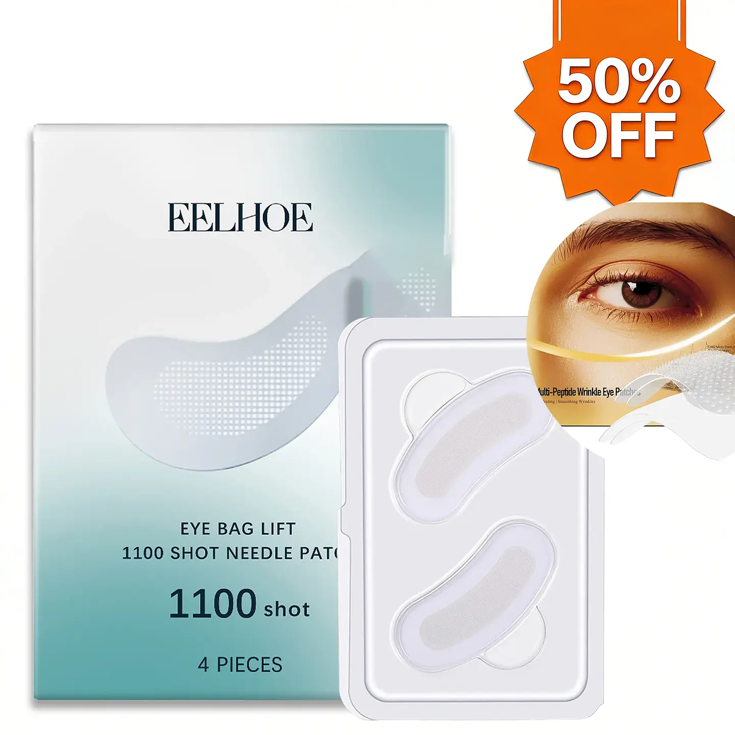Patchs Yeux Microaiguilles Solubles – Acide Hyaluronique 1