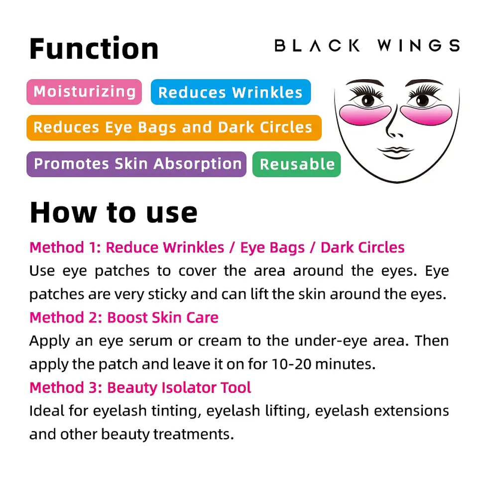 Patchs Yeux Silicone Réutilisables – Anti-Cernes 3