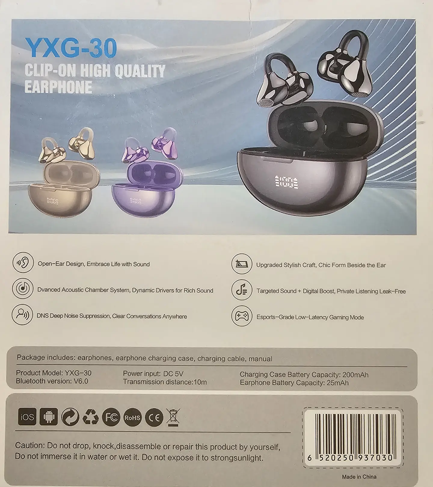 Aurícular In-ear Clip-on 6