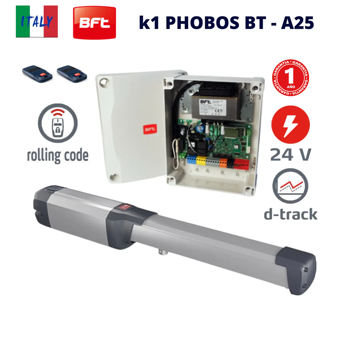 Brazos BFT PHOBOS BT A25: Poder al Servicio de tus Puertas - Soluciones