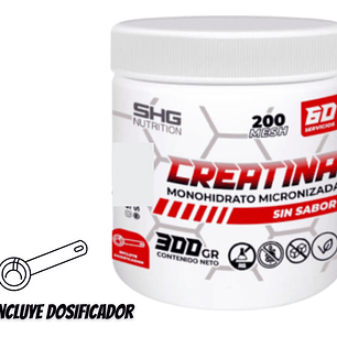 Creatina Monohidrato Micronizada 100% Pura 300gr