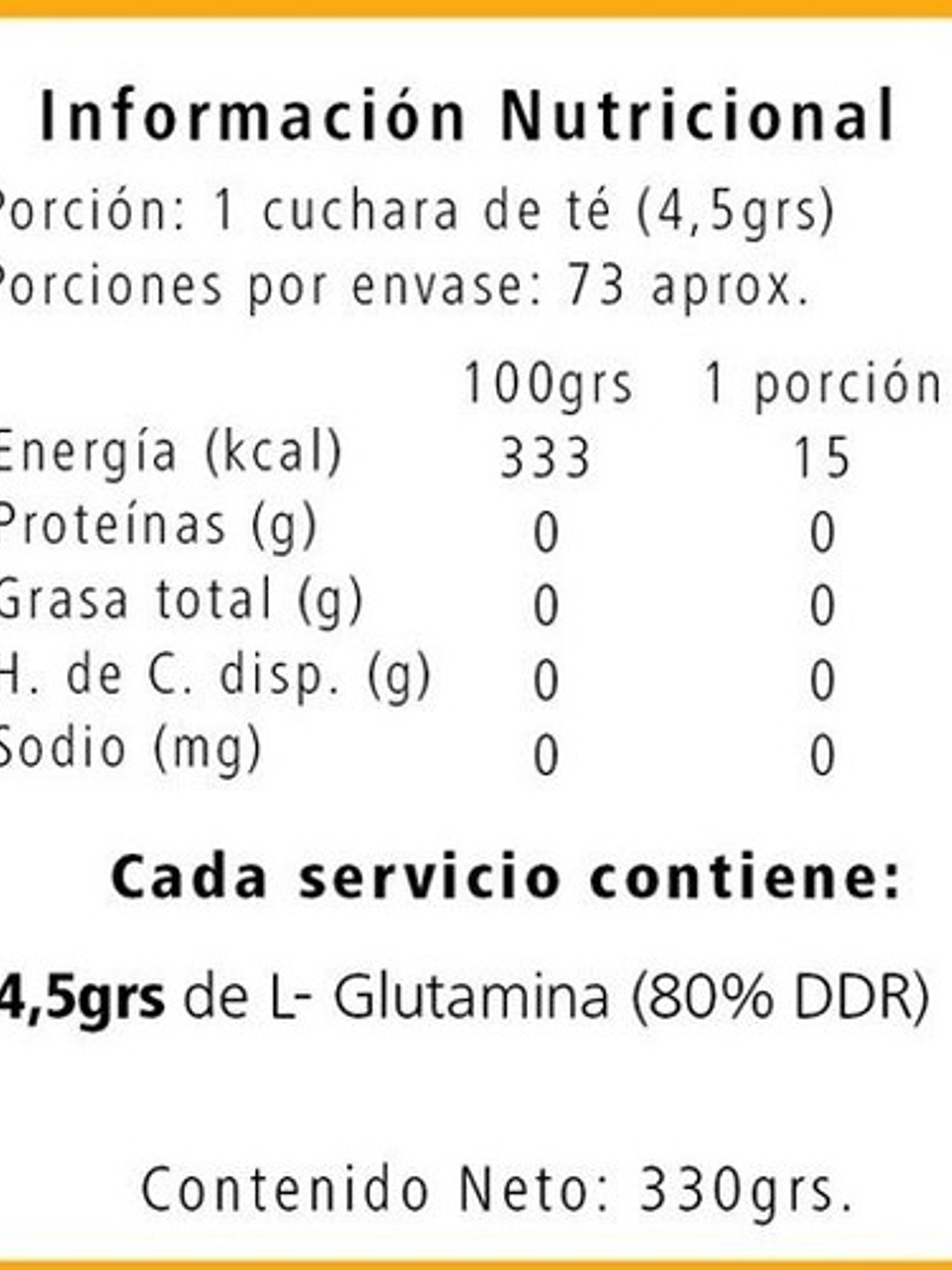 Glutamina 100% Pura 330gr  Shg Nutrition 2