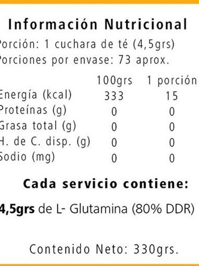 Glutamina 100% Pura 330gr  Shg Nutrition 2