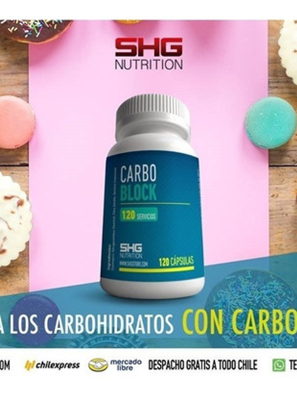Bloqueador De Carbohidratos Shg Carbo Block  3