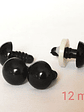 20 Ojos De Seguridad Negros 12mm Con Seguro/gumishomi Store  - thumbnail 1