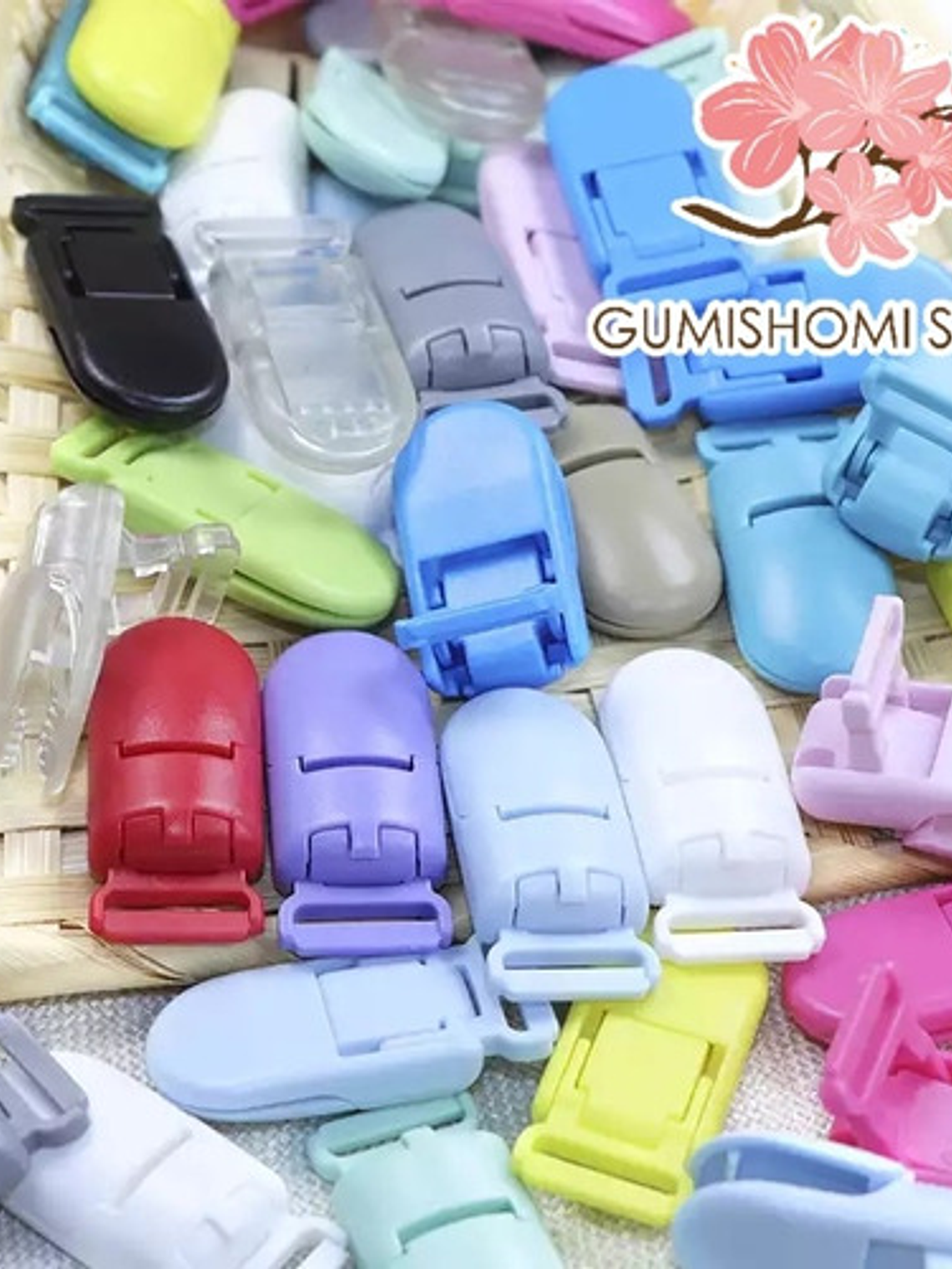 10 Sujetadores Plásticos (porta Chupetes) Colores Surtidos 5