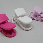 10 Sujetadores Plásticos (porta Chupetes) Colores Surtidos
