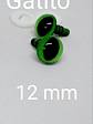 20 Ojos De Seguridad 12mm Gato (verde, Azul , Amarillo)  - Miniatura 1