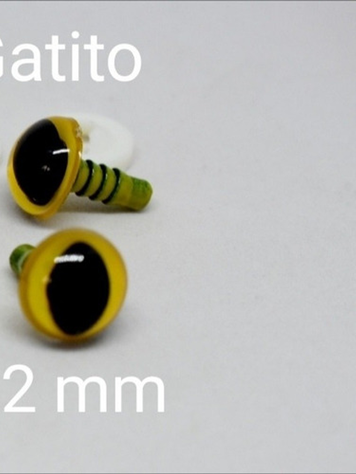20 Ojos De Seguridad 12mm Gato (verde, Azul , Amarillo)  5