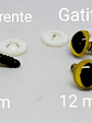 20 Ojos De Seguridad 12mm Gato (verde, Azul , Amarillo)  - Miniatura 6