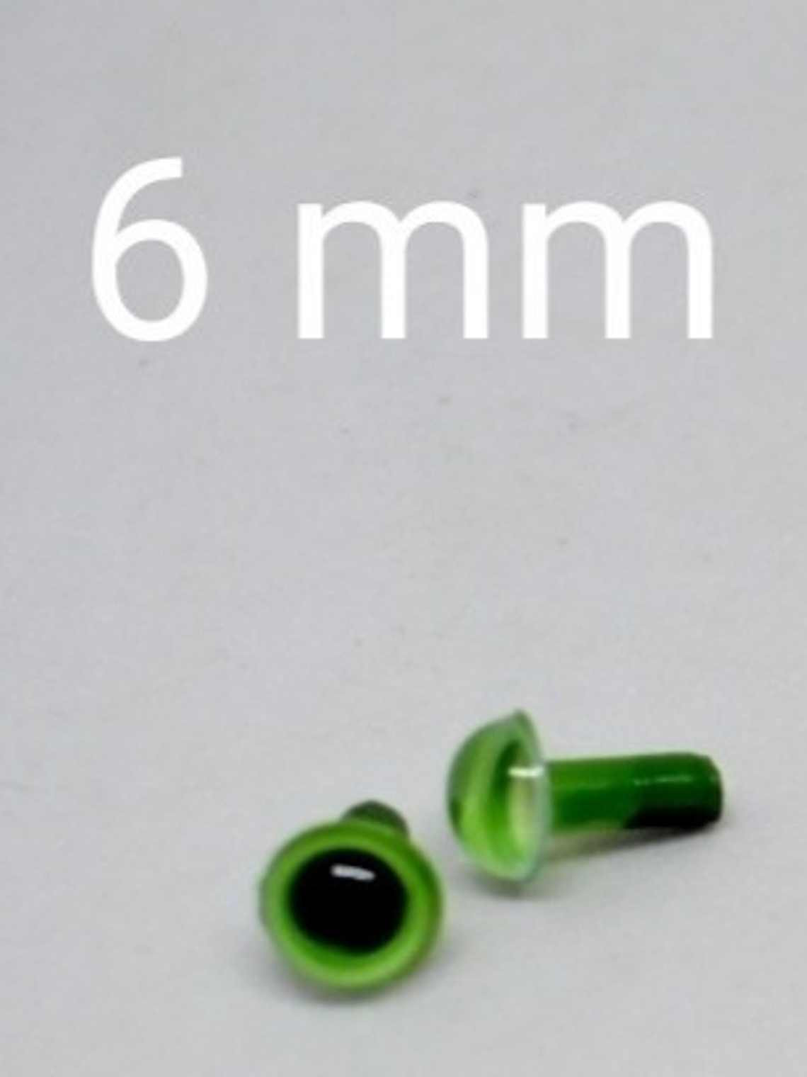 20 Ojos De Seguridad 6mm Color Verde Y/o Cafe (amigurumi) 7