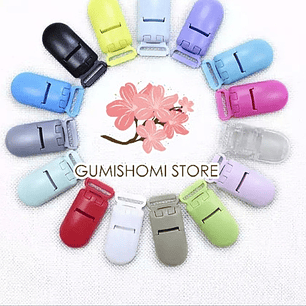  Sujetadores Plásticos (porta Chupetes) Colores Surtidos