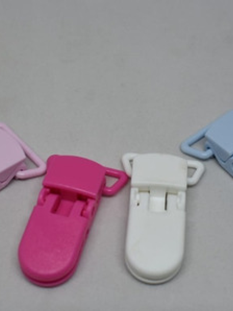  Sujetadores Plásticos (porta Chupetes) Colores Surtidos 5