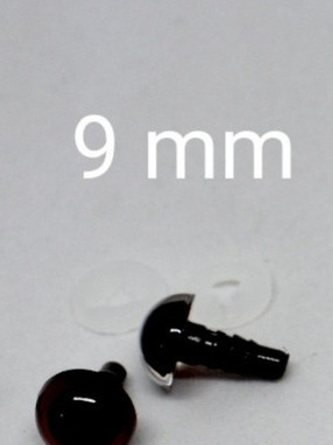 20 Ojos De Seguridad 9mm Color Verde Y/o Cafe (amigurumi) 3