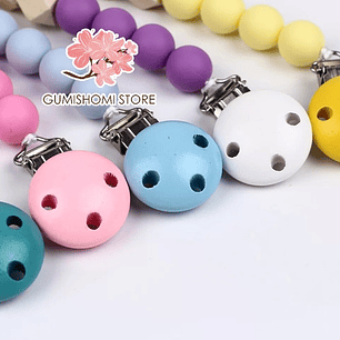 Argollas Madera De Haya. 70 Mm