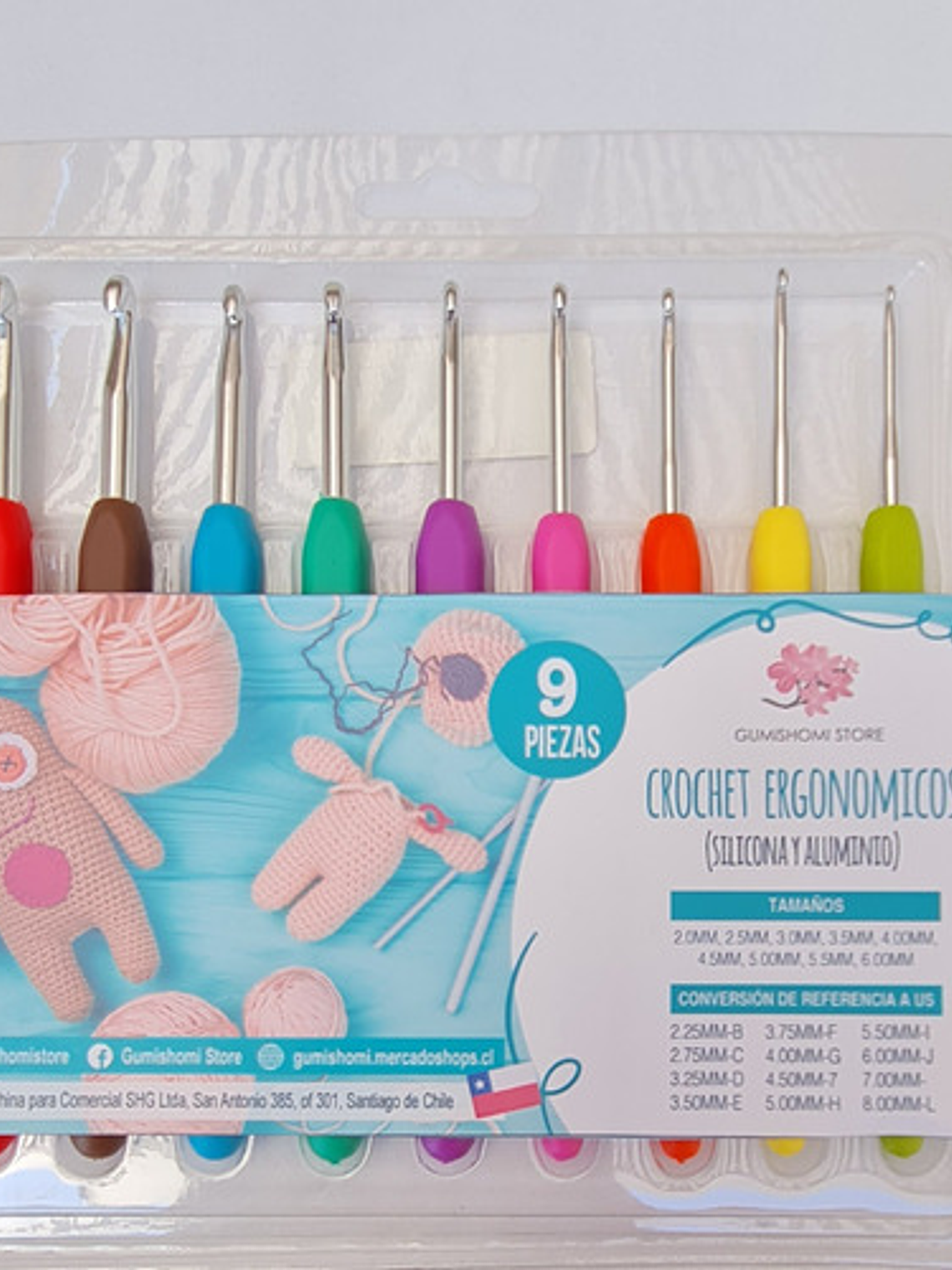 Set De Crochet Ergonómico De Silicona  1