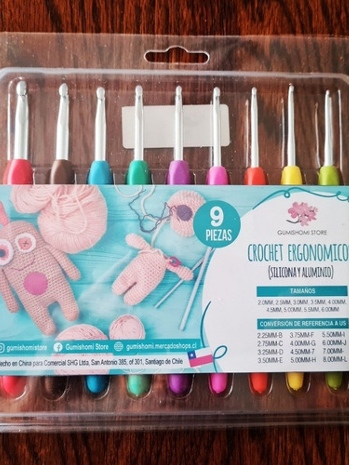 Set De Crochet Ergonómico De Silicona  2
