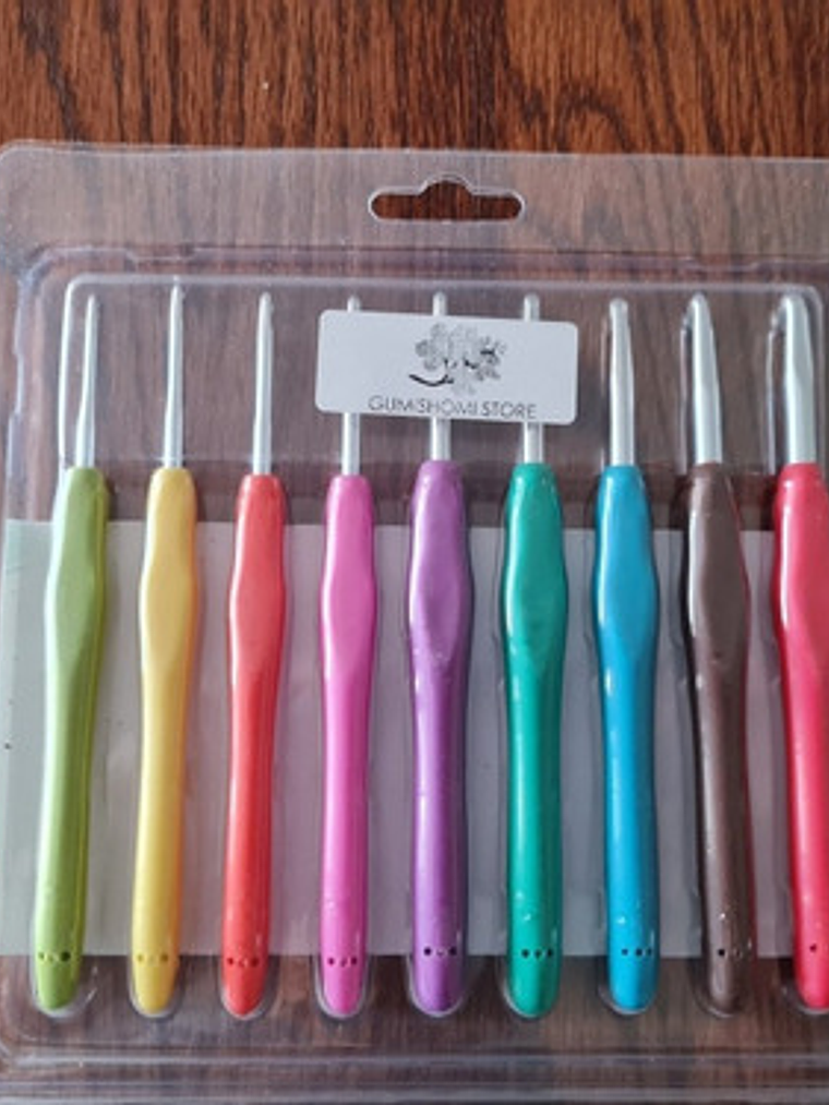 Set De Crochet Ergonómico De Silicona  6