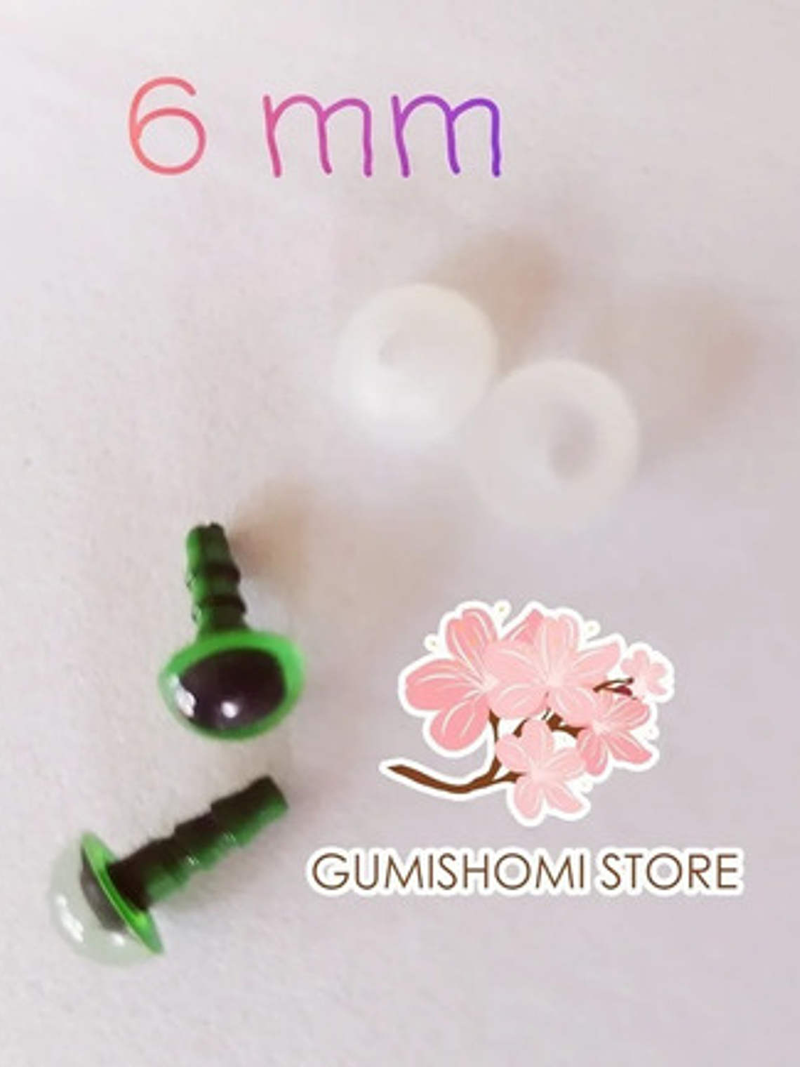 Ojos De Seguridad De 6 Mm, Café, Verde Y Azul C/s 2