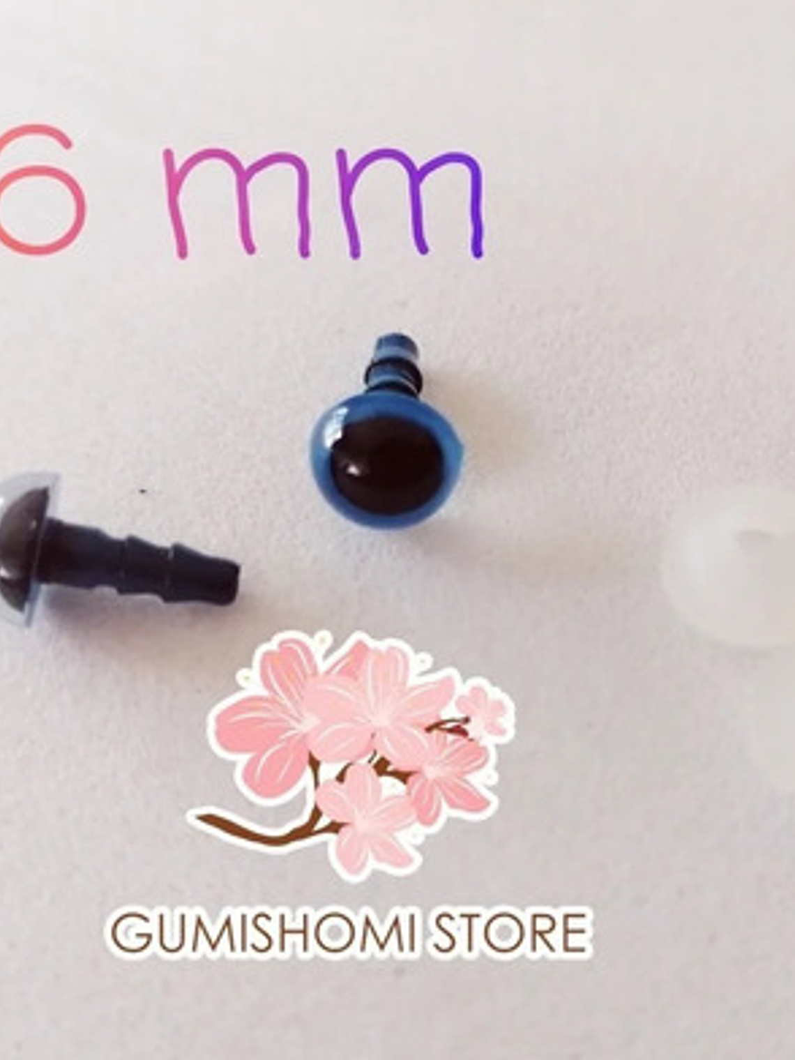 Ojos De Seguridad De 6 Mm, Café, Verde Y Azul C/s 3