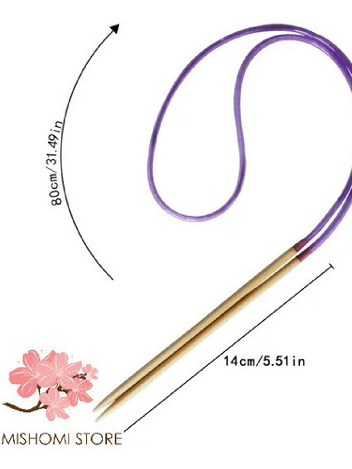 Set De Palillos Circulares De Bambu 6