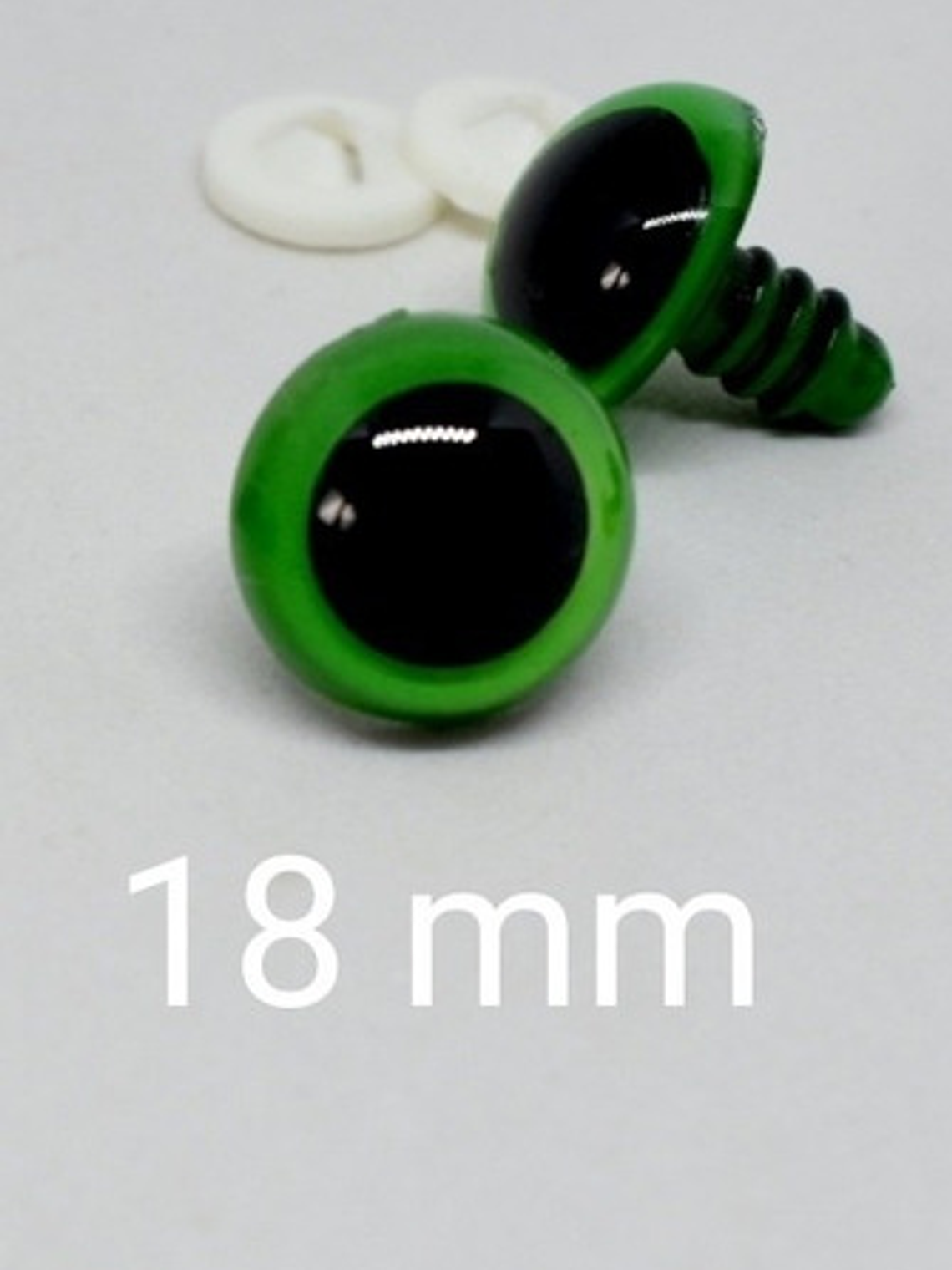 Ojos De Seguridad Verde 18 Mm 1