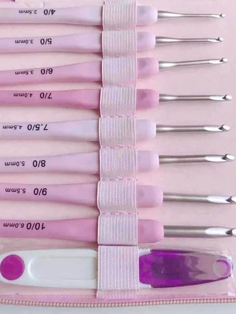 Estuche Organizador Más Crochet Y Corta Hilachas 2