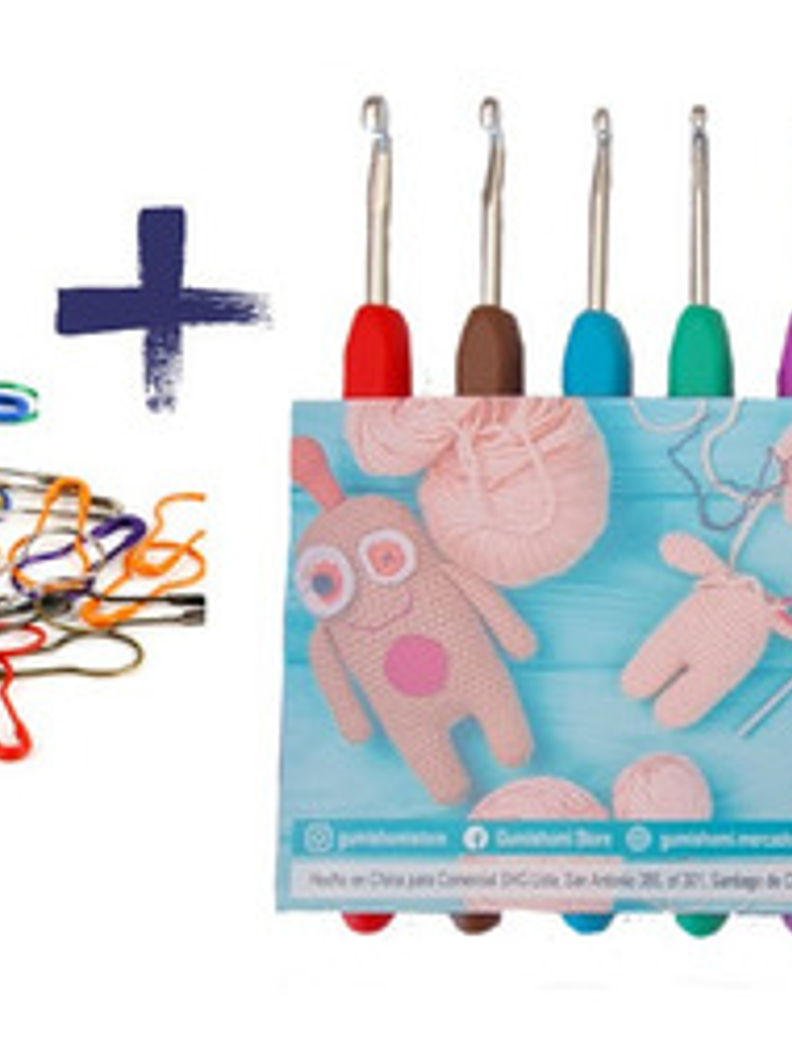 Set De Crochet + Marcadores De Puntos Gumishomi 1