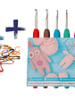Set De Crochet + Marcadores De Puntos Gumishomi - thumbnail 1