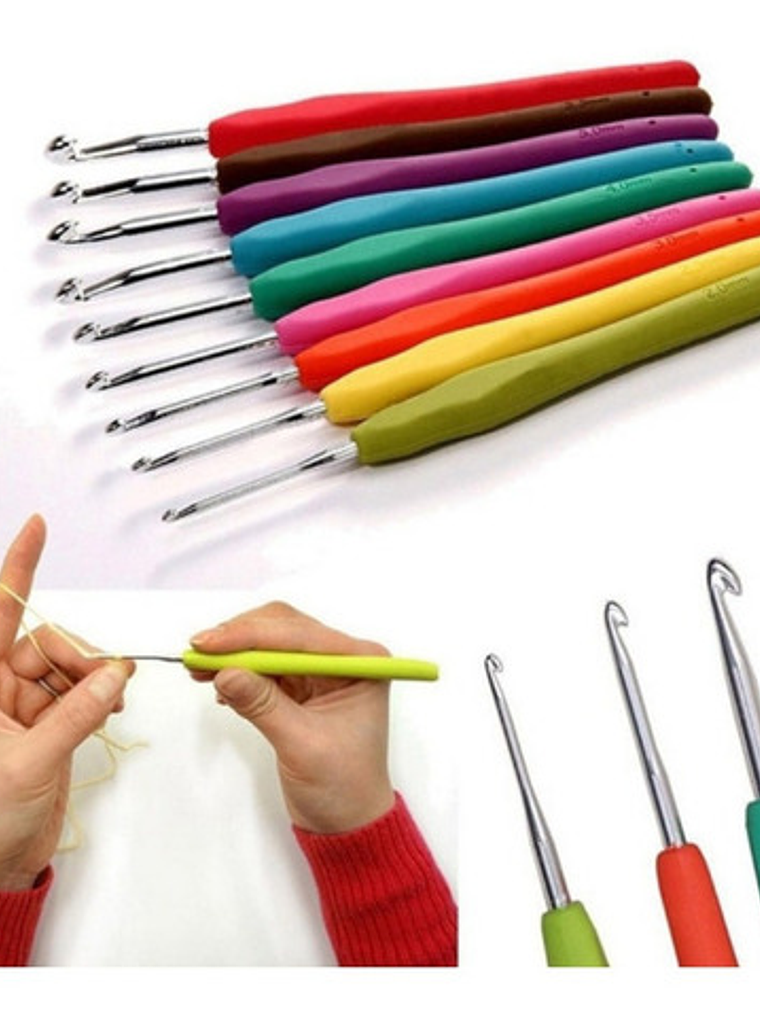 Set De Crochet + Marcadores De Puntos Gumishomi 2