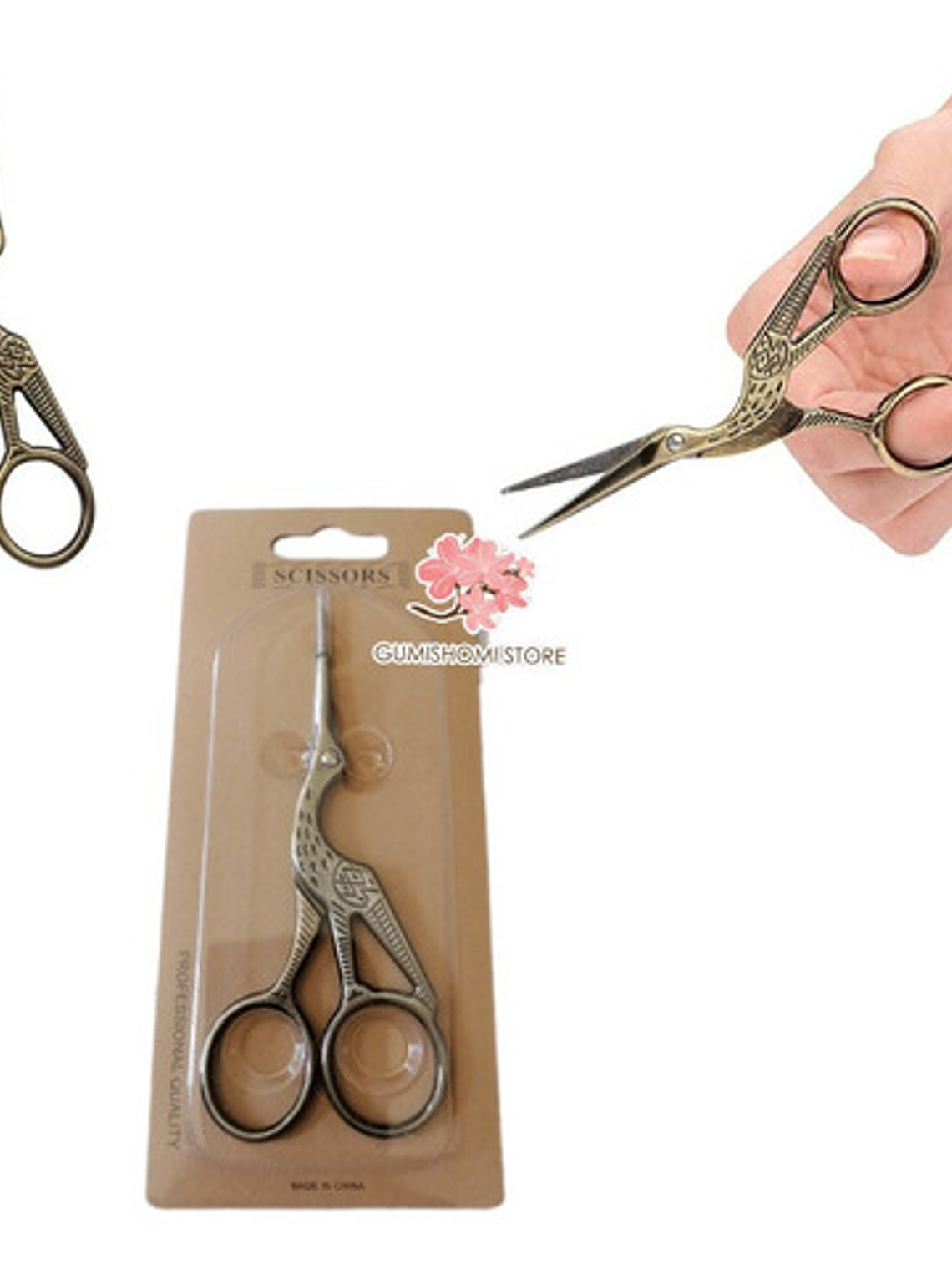 Set De Palillos Circulares + Tijera Vintage 3