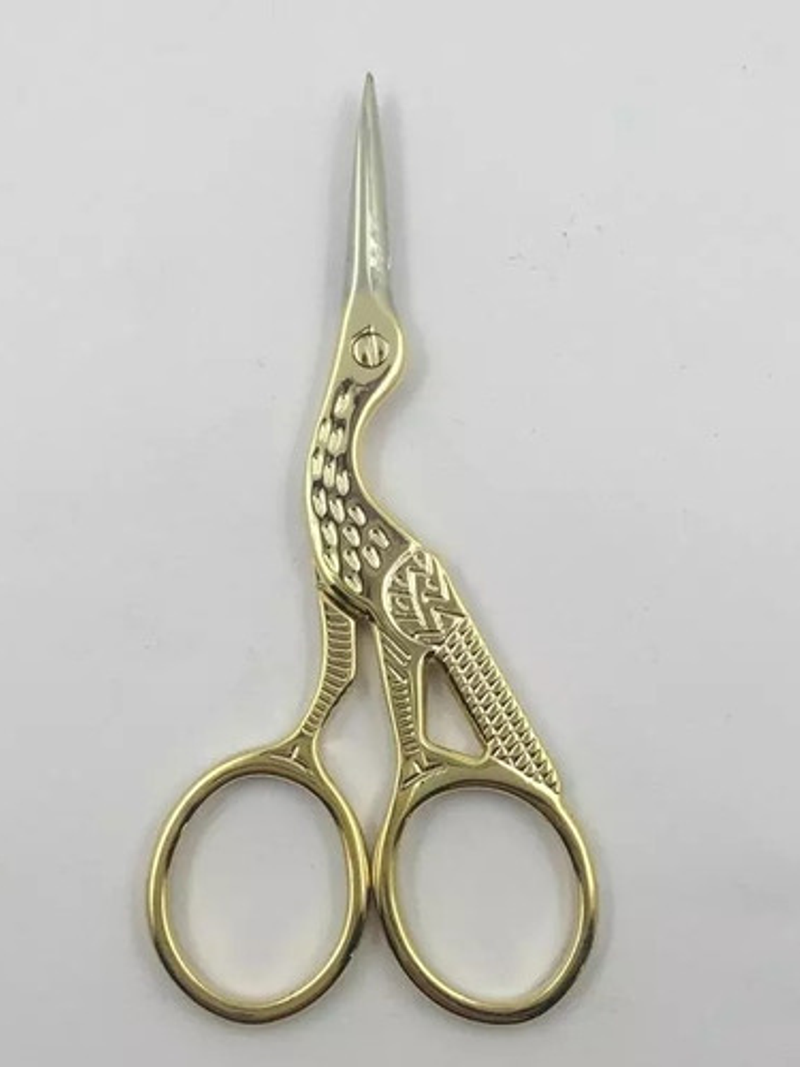 Tijera Vintage Cigueña Dorada 1