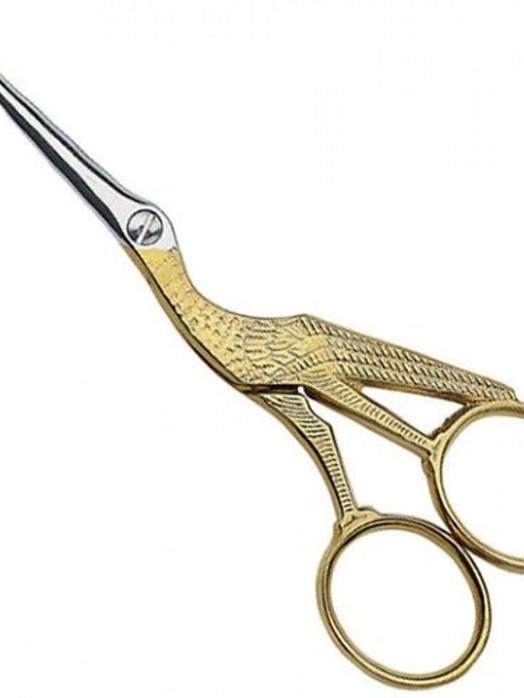 Tijera Vintage Cigueña Dorada 2