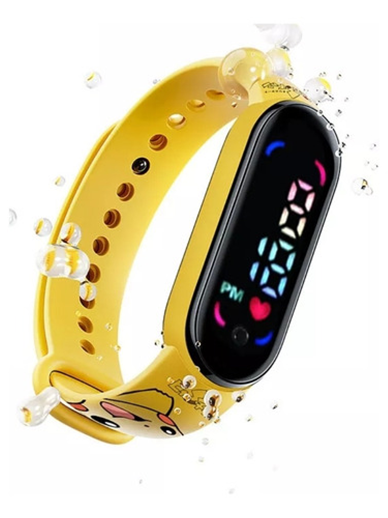 Reloj  Anime Pokemon Pikachu Recargable 3