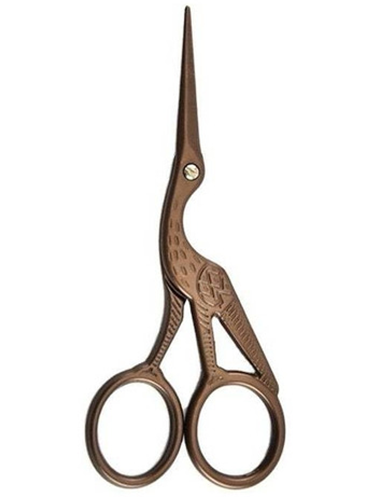 Tijera Vintage Cigueña Cobre 1