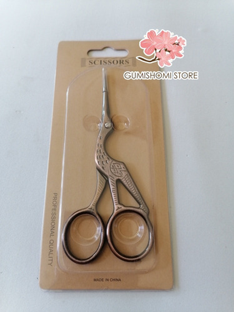 Tijera Vintage Cigueña Cobre 2